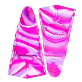 Gugmoy Kids Swim Fins,Comfortable Silicone Flippers for Swimming and Diving,Size Suitable Beginners Kids Girls Boys Adults (Medium, GreatRedandPurple)