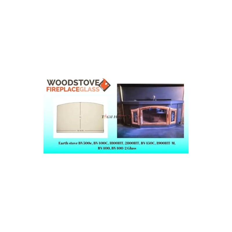Earth Stove Door Glass Kit (BV400, BV400-2, BV400c, BV450c, BV500c,