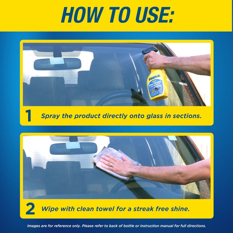 Rain-X 5071268 2-in-1 Glass Cleaner and Rain Repellant, 23 oz.