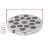 #10/12 Stainless Steel Replacement Plate Disc Blade for Meat Grinder