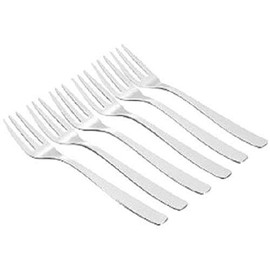 A di Alessi Knifeforkspoon Fish Fork, Polished, Set of 6, (AJM22/17)
