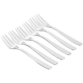 A di Alessi Knifeforkspoon Fish Fork, Polished, Set of 6, (AJM22/17)