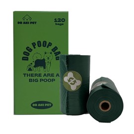 DR AKI PET eco-friendly dog poop bag durable and guaranteed leakproof, lavender scented extra thick waste bag 120count