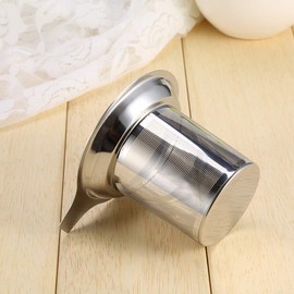 Colador de Té, Taza de Infusor de Té de Malla de Acero Inoxidable, Filtro de Especias de Hojas Sueltas, Cesta de Infusor de Té Reutilizable para Té Verde, Té Negro