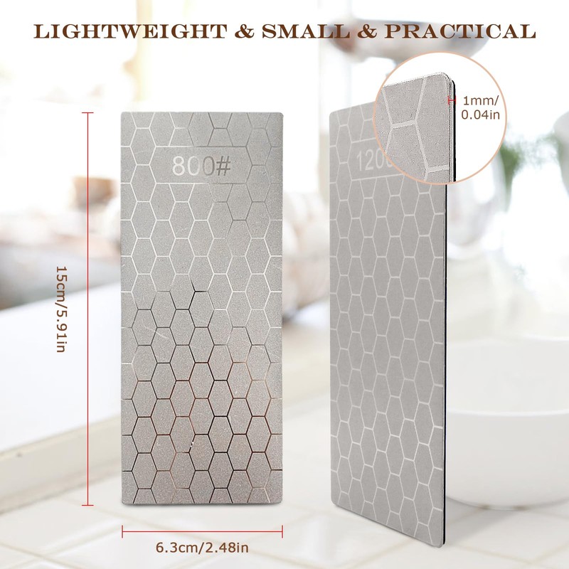 Lenamos 5 Pcs Diamond Sharpening Stone Honing Stone Diamond Stone