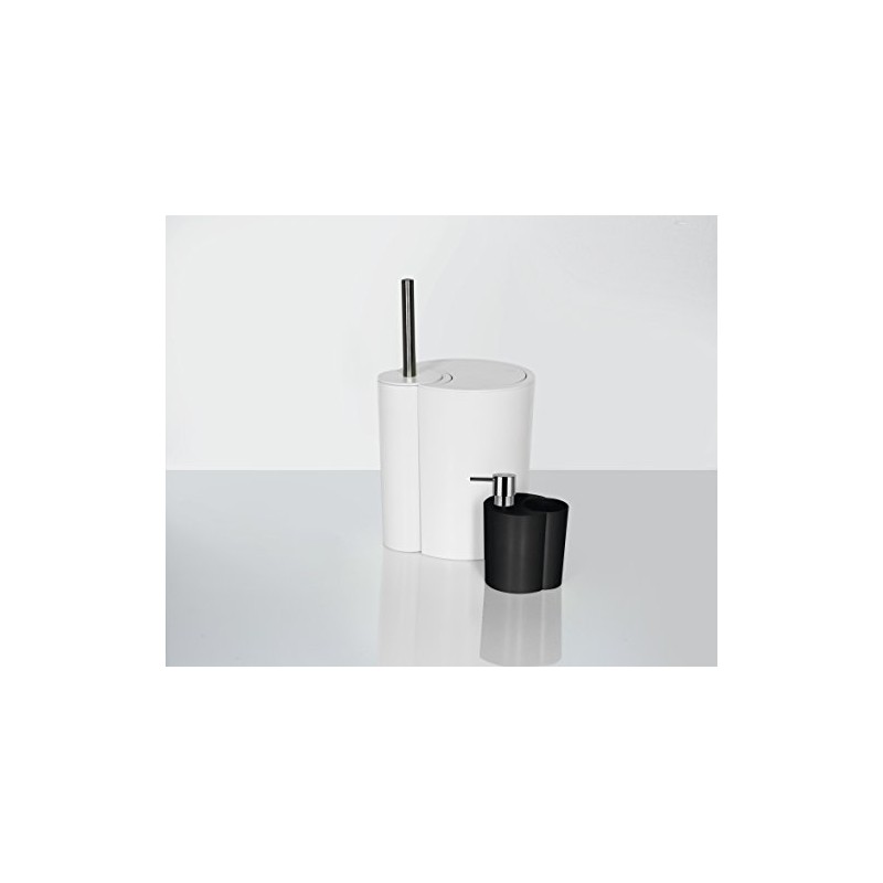 Spirella Sun & Moon 2in1 Soap Dispenser & Tumbler, Black,