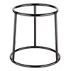 APS 33271 Multi Round Black Metal Buffet Stand with Non-Slip