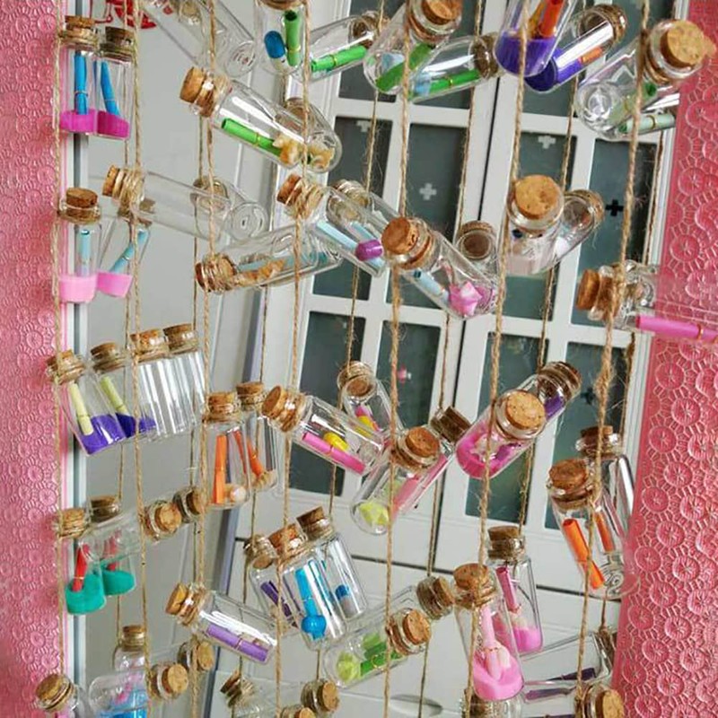 ccHuDE 100 Pcs Mini Colorful Paper Scrolls Write on It