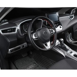 MEKOMEKO New Model Toyota Corolla Cross Dedicated Steering Panel Steering Cover Handle Switch Cover Garnish Accessory Scratch Prevention Interior Parts ABS Resin 3PCS New Model Corolla Cross September