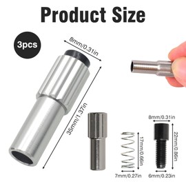 Pack of 3 Bicycle Gear Cable Adjuster, Adjustment Screws, Multifunctional Aluminium Alloy, Bicycle Replacement Part, Brake Cable, Shift Cable Adjustment Screw for Most Bicycle Models, Suitable Gear