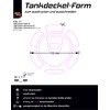 BIKE-label Tank Pad Fuel Cap Compatible with KTM 1290 Super