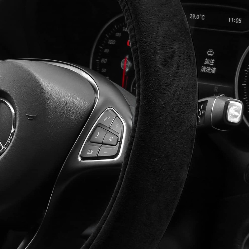 OTOSTAR Soft Velvet Steering Wheel Cover, Universal Luxury Steering Wheel