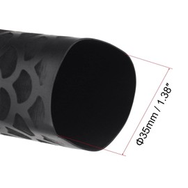 TOP-VIGOR 35mm Heat Shrink Tubing, 1M Length Heat Shrink Sleeving, 2:1 Ratio Heat Shrink Tube for Electrical Insulation, Repairs, Wrap Cable, Wire Connectors, Black