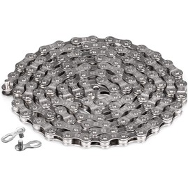 MOTUO Bike Chain 6 7 8 Speed Bike Chains 1/2 x 3/32 Inch 116 Links Bicycle Chain with Quick Release Bike Missing Links for Mountain and Road Bike
