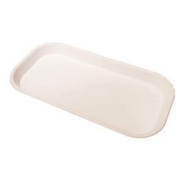 Small Thin White Plastic Catering Tray - KB7 (305mm L x 152mm W x 22mm D)