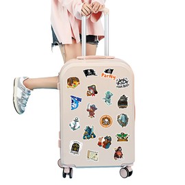 50Pcs Pirate Stickers for Kids Teens Boys Girls Gift,Pirate Stickers Pack for Laptop,Skateboard Luggage Car Bike Cup Computer Water Bottle Decor,Aesthetic Vinyl Waterproof Sticker Decal