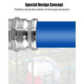 Vaticas AA Type Cam and Groove Spool Adapter, Fit for 3" Male Camlock x 3" Male Camlock, Aluminum Adapter