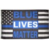 Generic 3x5 Blue Lives Matter Thin Blue Line 100D Woven