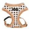 Puppia Jace Dog Harness Over-The-Head Warm Winter Diamond Pattern Adjustable