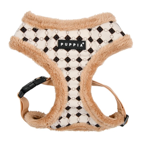 Puppia Jace Dog Harness Over-The-Head Warm Winter Diamond Pattern Adjustable
