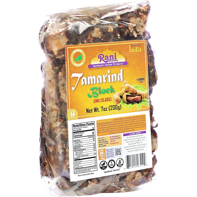 Rani Tamarind Block (Imli Slab) 7oz (200g) ~ All Natural