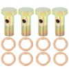 X AUTOHAUX 4 Sets M12x1.25mm Metric Thread Banjo Bolts Brake