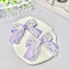 Set of 2 Lavender Floral Lace Ribbon Hair Clips [Parallel
