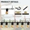 BDS-HOME 36pcs Q-Hanger Hooks with Safety Buckle, Windproof Screw-in Hooks,