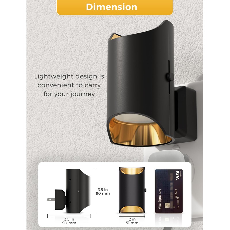 L LOHAS LED Night Lights Plug into Wall, Bright Night