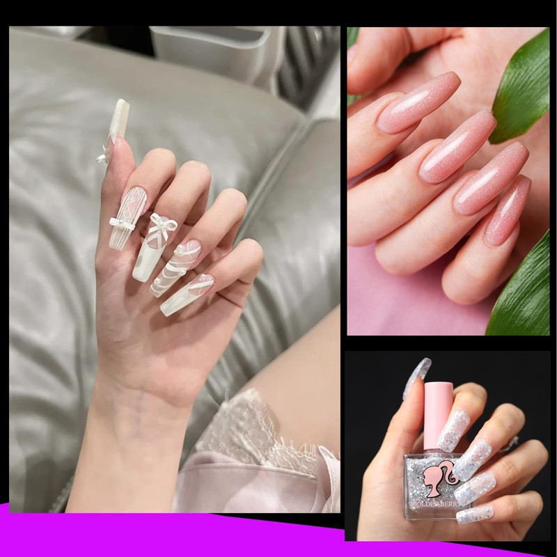 120PCS Nail Forms for Poly Nail Gel, Reusable Acrylic Nail
