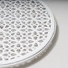 Pearl Metal Steel Lace Round Pot Trivet HB-3278 White, 7.5