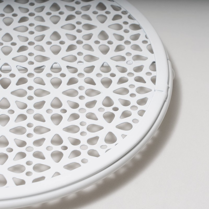 Pearl Metal Steel Lace Round Pot Trivet HB-3278 White, 7.5