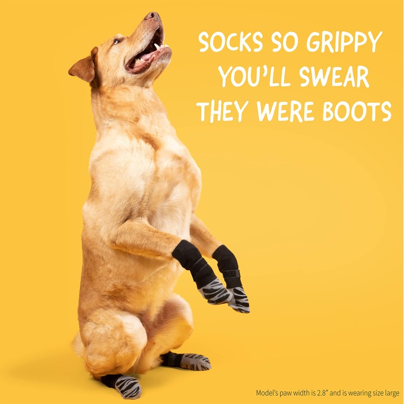 Premium Non-Slip Dog Socks for Hardwood Floors - Extra-Thick Grip