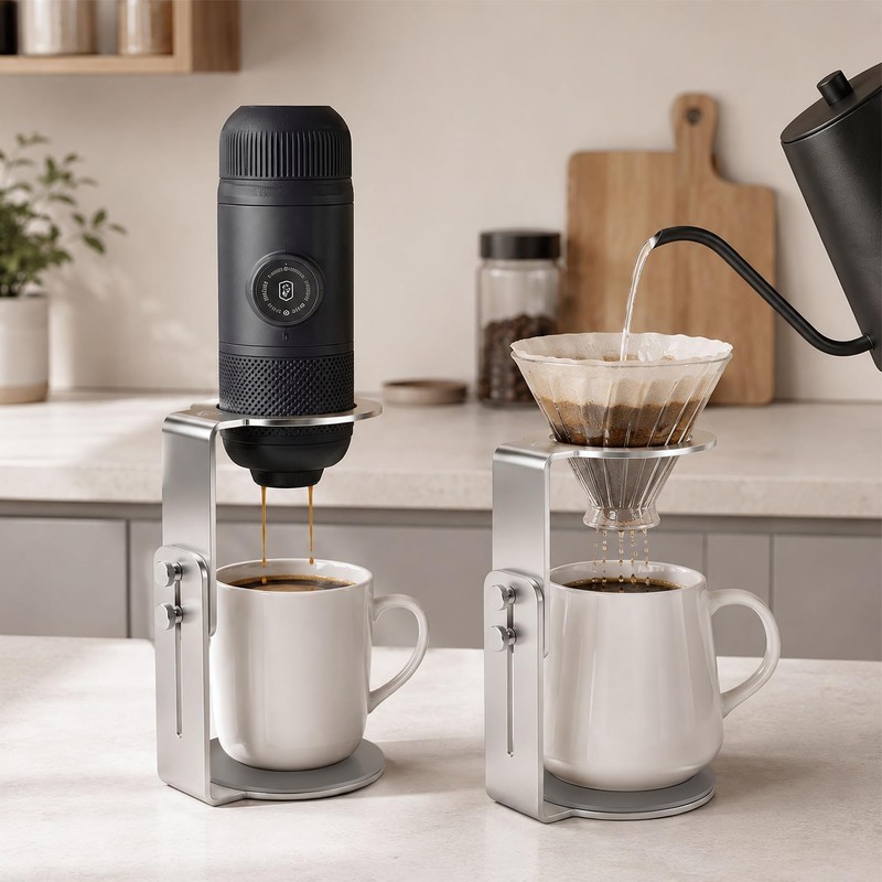 ShanSon Adjustable Coffee Maker Stand,Height Adjustable Espresso Machine & Pour