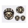 4 x 'Sloth Racing Driver' Temporary Tattoos - Water Resistant,