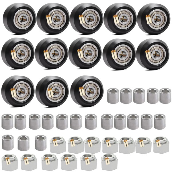 Lsgoodcare 13Pcs 3D Printer Rollers wheels POM Big Pulley with