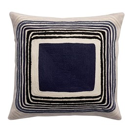 Vivaraise Cassie Navy Embroidered Cushion 45 x 45 cm