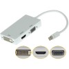 New White HDMI/VGA/DVI Adapter For Mac Macbook Air Pro Thunderbolt