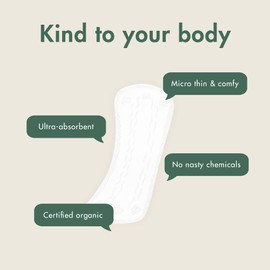 Naty Panty Liners for Women – for Daily use, Thin Discreet with Organic Cotton to Keep You Fresh (28 Count)