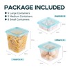Swithoughts 18-Piece Plastic Food Storage Container Set, Airtight Reusable BPA-Free