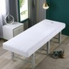 Massage Table Sheet, 27.56x74.8" Massage Bed Cover with Face Hole,Elastic