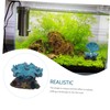 ORFOFE Aquarium Bubbler Oxygenated Shell Ornament Resin Fish Tank Decorations