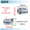 AERZETIX - C74377 - Set of 2 Union Nuts M12x1