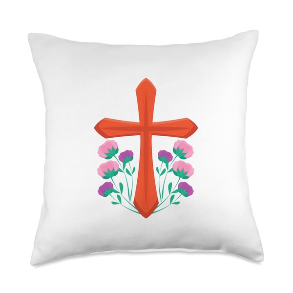 Palm Sunday Throw Pillow, 18x18, Multicolor