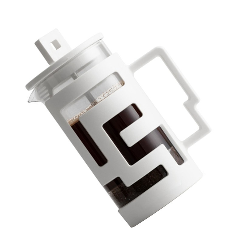 French Press Pot Maze Shell Design Glass Press Pot Press