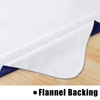 homing Round Vinyl Tablecloth, Plastic Flannel Backed Table Cloth,Waterproof Non-Slip
