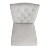 HomePop Button Tufted Fabric Dining Chairs - Neutral Textured Solid