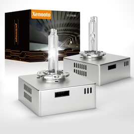 Xenooto for GMC Sierra 2500hd 3500hd Xenon HID Headlight Bulbs 2015 2016 2017 2018 2019, Sierra 2500 3500 HD High Low Dual Beam, OEM D5S D5SC1 Bi-Xenon Lights, 6000K Bright White 35W, 2 Pack