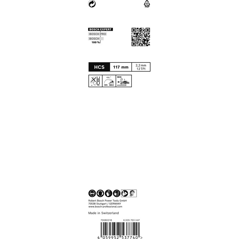 Bosch 3x EXPERT Wood 2-side clean T308B Jigsaw Blade (for