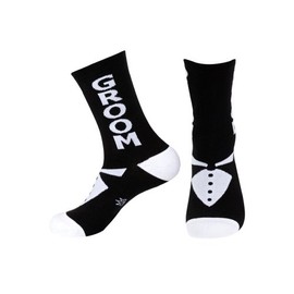 Gumball Poodle Men's Wedding Socks, black